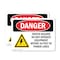 Signmission Shock Hazard Do Not Operate Within 10 Feet Danger Sign, Plastic, 10in W x 7in L, 2PK OS-2PACK-DS-P-710-L-1699 - alternate 1